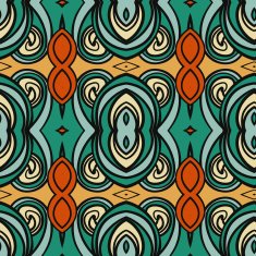 Abstract seamless ornament pattern the kaleidoscope effect Ethnic damask motif N26