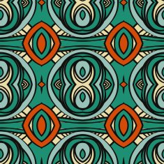 Abstract seamless ornament pattern the kaleidoscope effect Ethnic damask motif N29