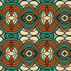 Abstract seamless ornament pattern the kaleidoscope effect Ethnic damask motif N30