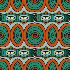 Abstract seamless ornament pattern the kaleidoscope effect Ethnic damask motif N34