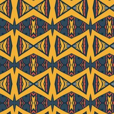 Abstract seamless ornament pattern the kaleidoscope effect Ethnic damask motif N36