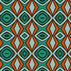 Abstract seamless ornament pattern the kaleidoscope effect Ethnic damask motif N37