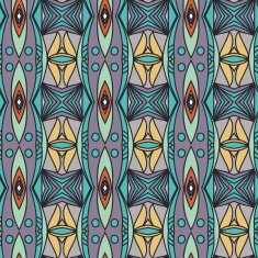 Abstract seamless ornament pattern the kaleidoscope effect Ethnic damask motif N38