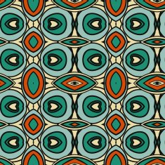 Abstract seamless ornament pattern the kaleidoscope effect Ethnic damask motif N39