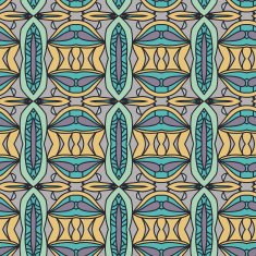 Abstract seamless ornament pattern the kaleidoscope effect Ethnic damask motif N42