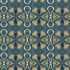 Abstract seamless ornament pattern the kaleidoscope effect Ethnic damask motif N43