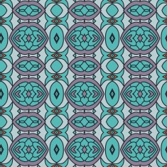 Abstract seamless ornament pattern the kaleidoscope effect Ethnic damask motif N44