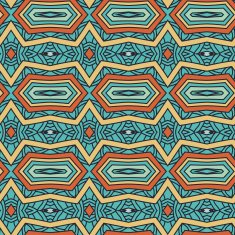 Abstract seamless ornament pattern the kaleidoscope effect Ethnic damask motif N46
