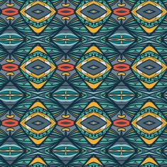Abstract seamless ornament pattern the kaleidoscope effect Ethnic damask motif N48