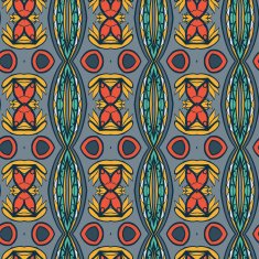 Abstract seamless ornament pattern the kaleidoscope effect Ethnic damask motif N50
