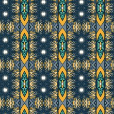 Abstract seamless ornament pattern the kaleidoscope effect Ethnic damask motif N52