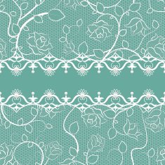 Lace seamless pattern with pearls