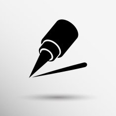 eyeliner brush icon pencil makeup girl fashion N6