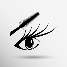 Woman eye with beautiful makeup and long eyelashes Mascara Brush N2