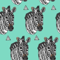 modern geometric style zebra seamless pattern N2