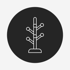 clothes hanger line icon N3