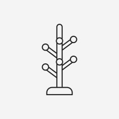 clothes hanger line icon N6