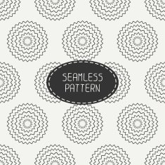 Geometric hipster line seamless pattern with circle round Wrapping paper N2