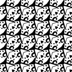 Black and white seamless pattern N47