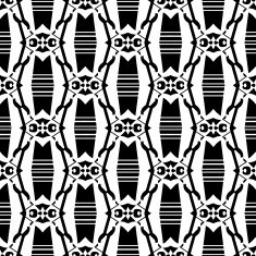 Black and white seamless pattern N53