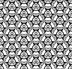 Black and white seamless pattern N54