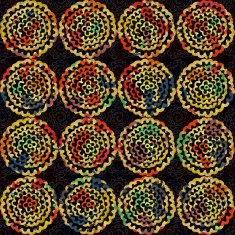 Endless background of abstract flowers N2
