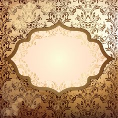 Luxury golden invitation