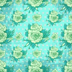 Vector vintage wallpaper with seamless rose pattern N3