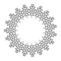 Vector Beautiful Deco Black Mandala N250
