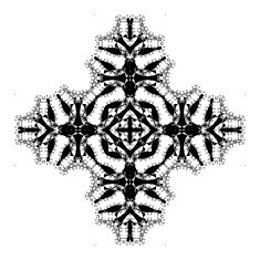 Vector Beautiful Deco Black Mandala N278