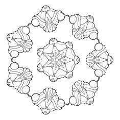 Vector Beautiful Deco Black Mandala N286