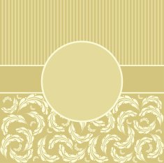 Vintage pattern for invitation or greeting card