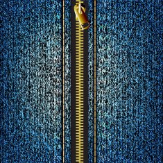 Denim texture with zipper