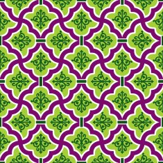 Green Floral Pattern N2