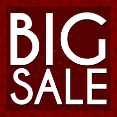 Big Sale Red Halftone Background