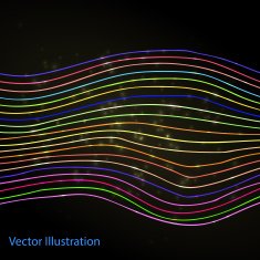 Abstract Colorful Lines Background Vector Illustration N3