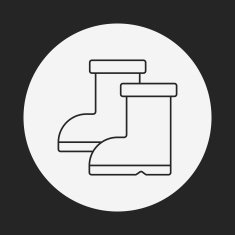Rain boots line icon N20