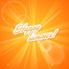 Yellow background The sun's rays Vector illustration