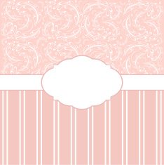 Invitation card with elegant floral background