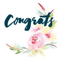 Watercolor greeting card flowers N29