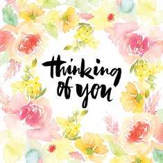 Watercolor greeting card flowers N31