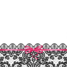 pink bow on lace background