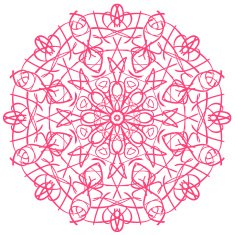 Pink circular pattern N2