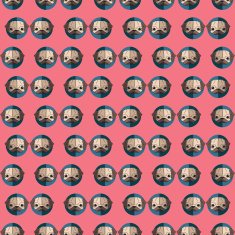 Seamless vector patterns Pug Flat Style