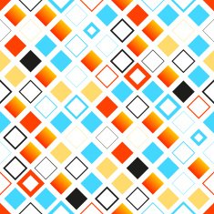 Bright Colorful Seamless Geometric Pattern With Squares N3