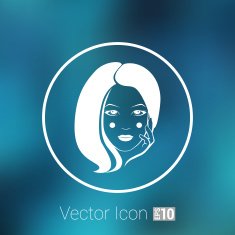 Woman face fashion girl beauty illustration vector N23