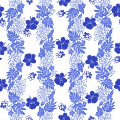 Hibiscus flower pattern N18