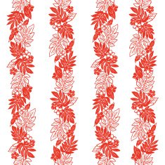 Hibiscus flower pattern N19