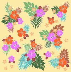 Hibiscus flower illustration N15