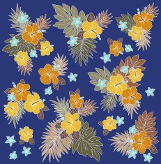 Hibiscus flower illustration N16